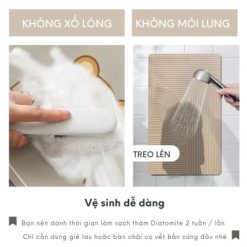 Mẫu thảm làm từ chất liệu tự nhiên, như sợi cotton hay sợi lanh